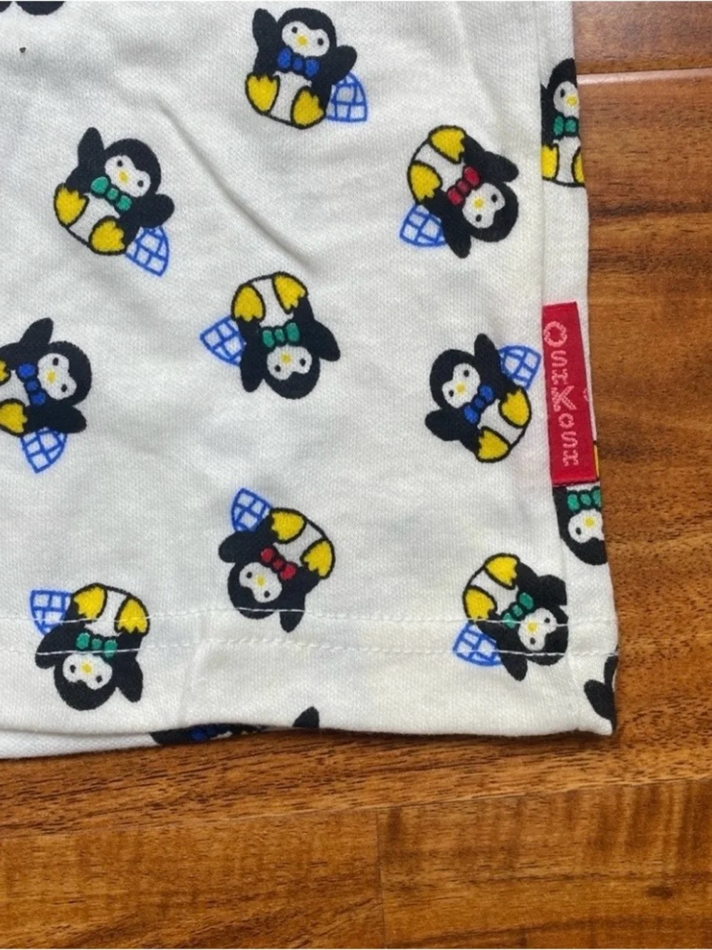 NWT New Vintage Osh Kosh B'Gosh White Penguin Long Sleeve Shirt Size 12M Casual